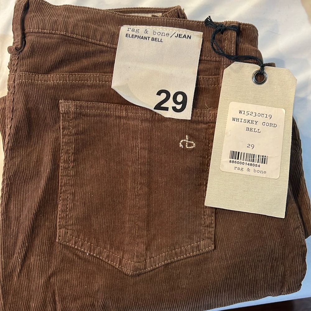 Rag & bone whiskey Cord Bell size 29